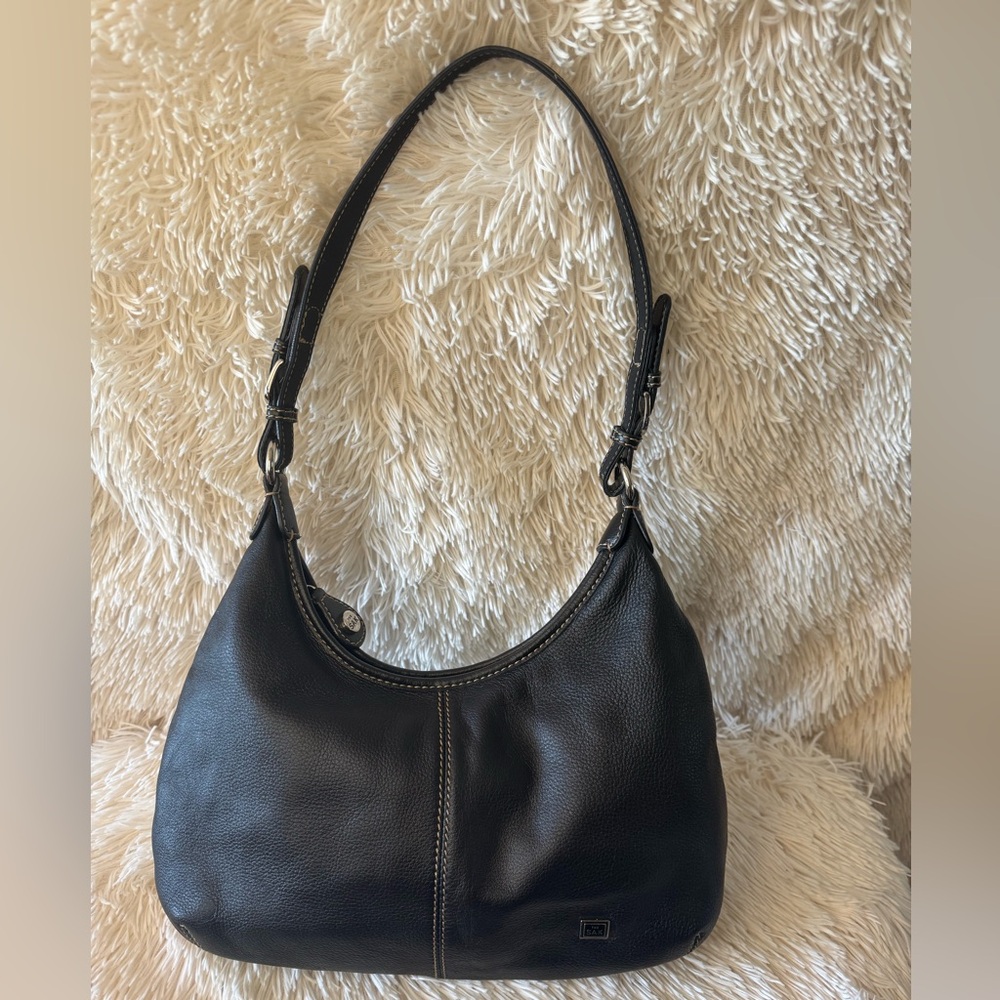 The Sak Black Leather Shoulder Bag